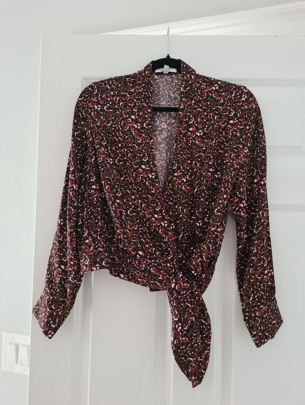 & Other Stories V Neck Wrap Blouse